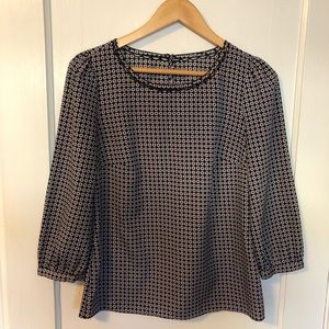 J. Crew geo dot blouse